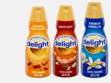 International Delight Creamer 32oz 3 ct Caramel Hazelnut Vanilla