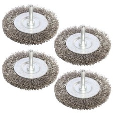 7PCS Stainless Steel Wire Wheel Brush Set, Coarse Crimped