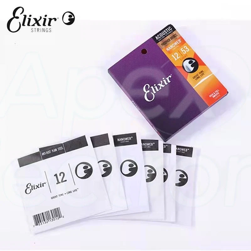 Elixir Corde per chitarra acustica 11027/11052/16027/16052 ottone e bronzo fosforoso - Immagine 4 di 4