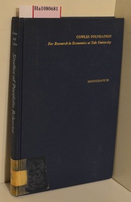 Studies of Portfolio Behavior. (=Cowles Foundation für Research in Economics at