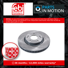 Image of 2x Brake Discs Pair Vented Front 298mm 170696 Febi Set 4144134000 4144134001 New