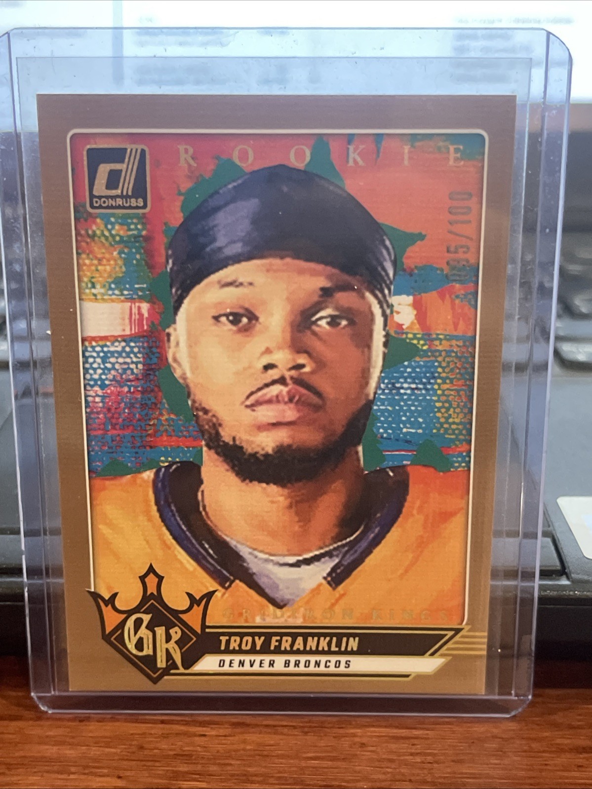 Troy Franklin Panini Donruss Rookie Gridiron Kings #18 Studio Series
