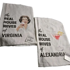 Cora & Pate “The Real Housewives of Virginia & Alexandria” Tea Towels – Set of 2