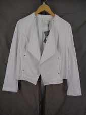 Lysse White Denim Waterfall Open Front Jacket...