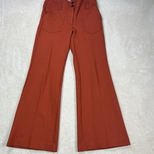 Anthropologie Maeve Naomi Women  s 4 Wide Leg High Rise Pants Flare