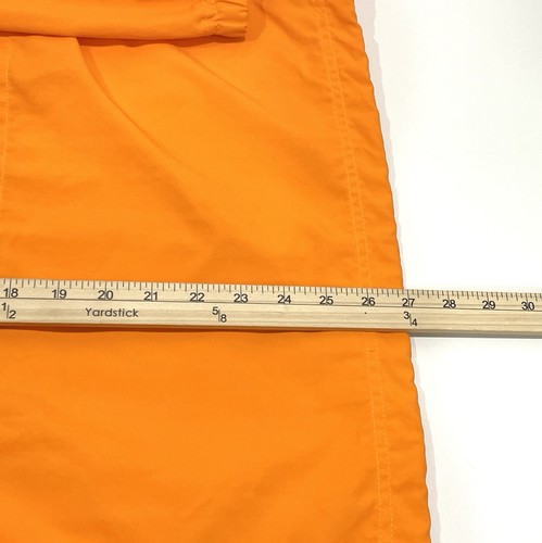 Vtg LL Bean Sailing Anorak Womens Petite Small Orange Nylon Coastal Nautical - Picture 10 of 12