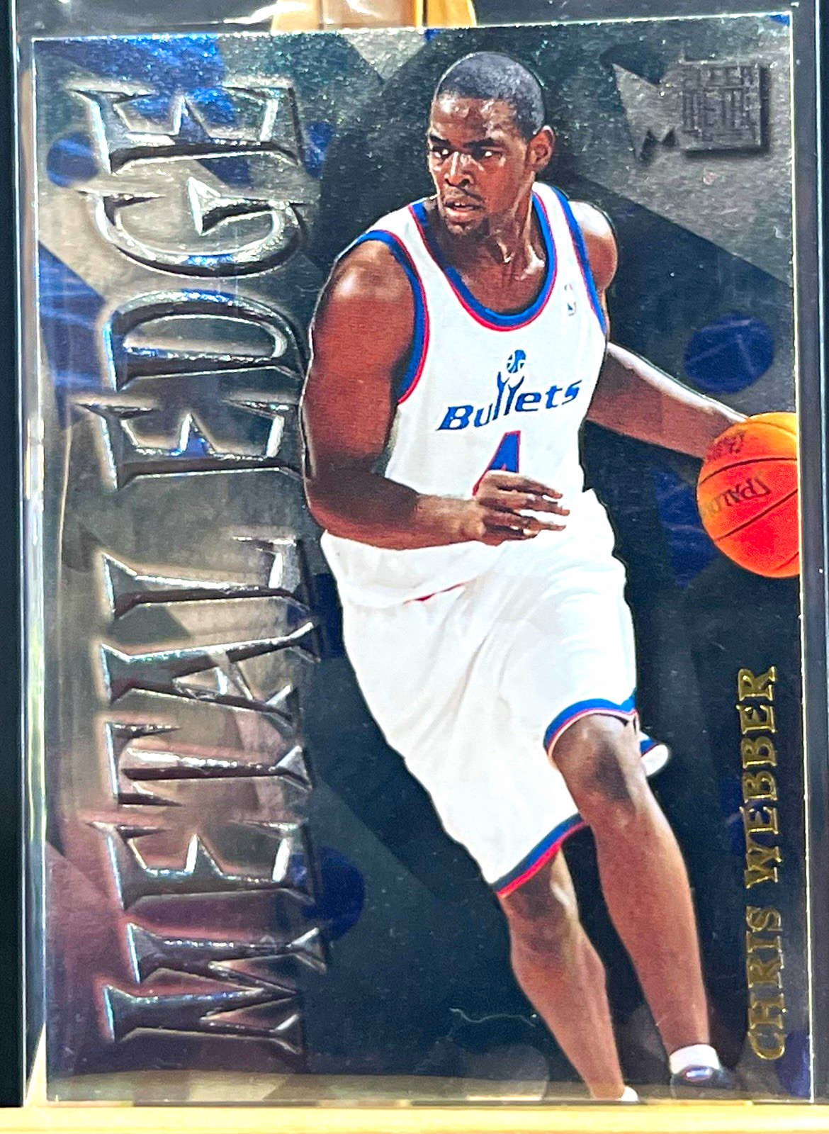 Fleer 1996-97 Fleer Metal - Metal Edge Insert Chris Webber #10 Bullets