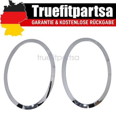 2x Chrom Scheinwerfer Zierring Zierleisten Für Mini Cooper F55 F56 F57 2014-2021