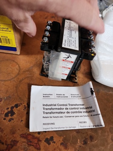 SQUARE D 9070T100D23 Control Transformer,100VA,120/240VAC 4R832 - Picture 4 of 12