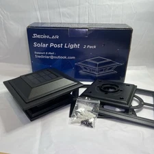 Solar Led Fence Deck Cap Post Light Outdoor 2 Modes 4x4 5x5 6x6 Posts 1 Light