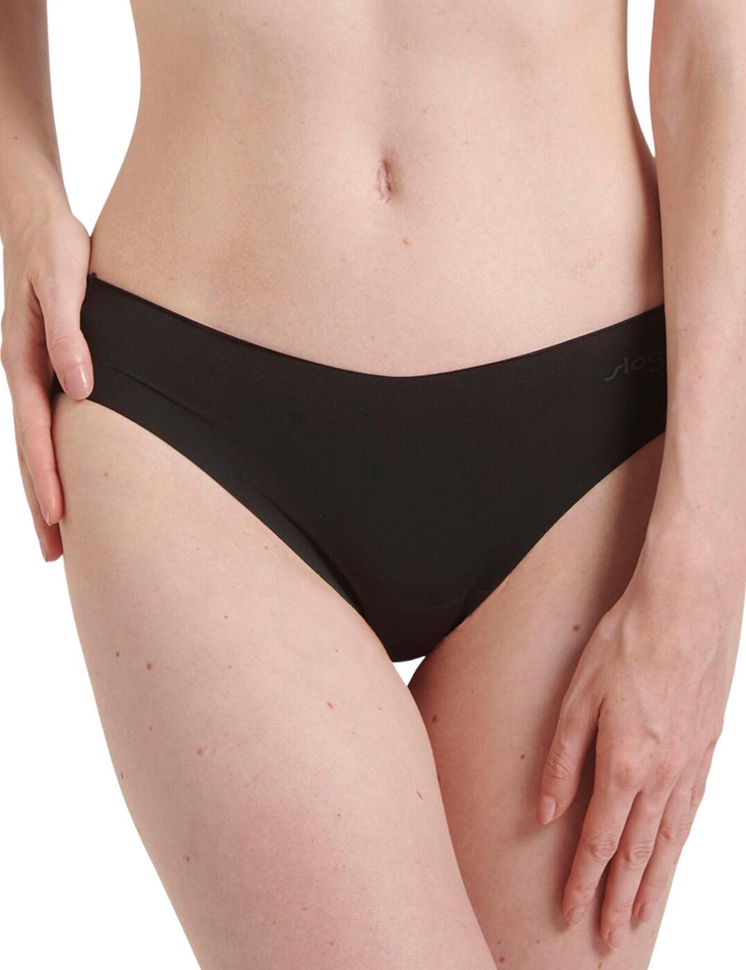 XS - 8 Sloggi Zero Microfibre Thong Low Rise Seamless Womens Knickers 10214627