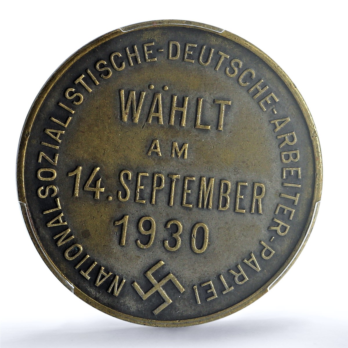 Germany Weimar Hitler NSDAP Elections C-7 AU 55 PCGS silvered