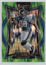 2024 Panini Select Concourse Neon Green Shock Prizm /599 Fred Taylor #57 10ws