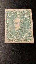 U.S. Confederate Stamp #3 Very Fine Mint Hinged, Tiny Thins. A Beauty!