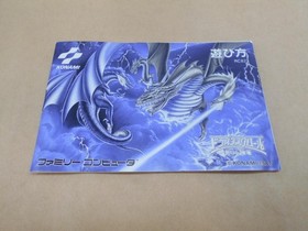 Dragon Scroll RC823 Nintendo Famicom FC Japanese Game Cartridge Box Manual Used