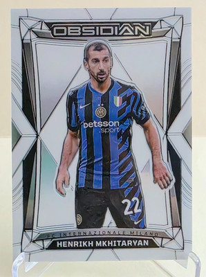 2024-25 PANINI OBSIDIAN HENRIKH MKHITARYAN ELECTRIC ETCH CONTRA #14 Ser #9/9