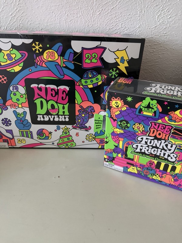 Nee Doh Christmas Advent Calendar, NeeDoh Halloween advent calendar