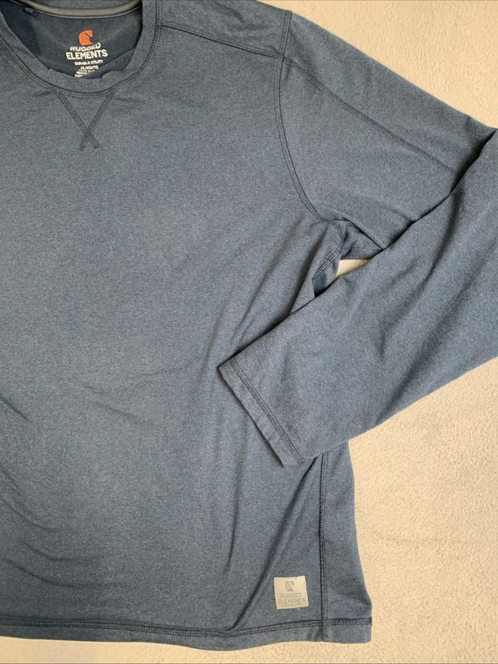 Camisa Rugged Elements para hombre talla X-grande manga larga cuello redondo utilidad duradera Foto 3 de 4