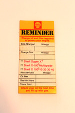 1969 SHELL OIL CHANGE VINTAGE ORIGINAL DOOR J...