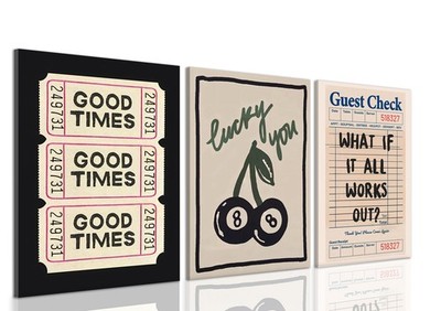 Framed What If It All Works Out Quote Wall Art Set of 3 16x24 In