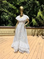 Vintage 1970  s Wedding Gown, size small
