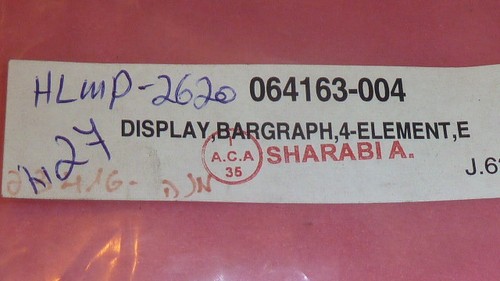 2PCS HLMP-2620 IC DISPLAY BARGRAPH 4-ELEMENT LED Uni-Color Red 635nm 16-Pin PDIP - Picture 3 of 12