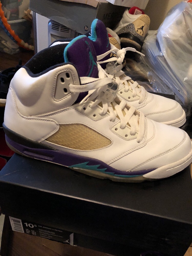 Jordan V 2005 5 'Uva Bianca 2005 V Sz 10,5 a70255 Jordan V 2005 5 'Uva Bianca 2005 V Sz 10,5 a70255