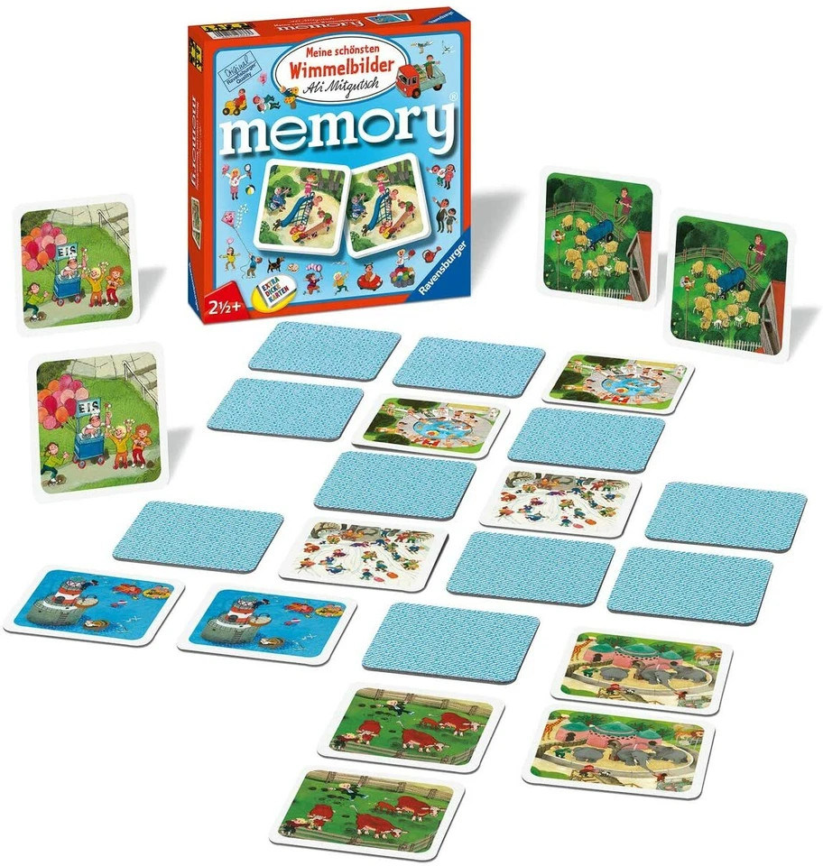 MEMORY® - MEINE SCHÖNSTEN WIMMELBILDER - Ravensburger 81297 - FÜR KINDER - NEU - Bild 2 von 2
