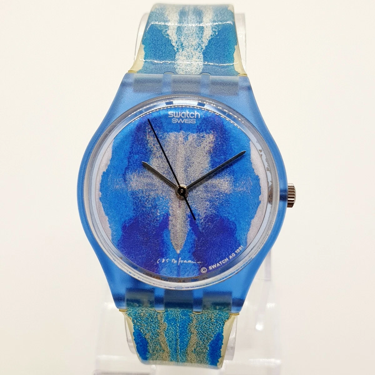 1991 Blue Artist Swiss Made Swatch Watch for Men and Women Rare