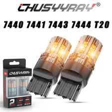 7443 7440 T20 Reverse Backup Light Bulbs YELLOW FOR 2018-2021 Ford F150 F250