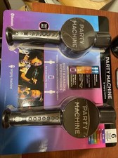 Singing Machine Party Machine Duet Microphones with Bluetooth and Voice Changers