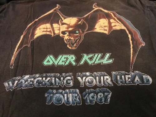 Camicia vintage 1987 Over Kill Taking Over Tour taglia media/large rock metal - Foto 3 di 4