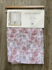 Laura Ashley Dixie May Grommet Top Panel Pair Curtains Pink Floral 38x84