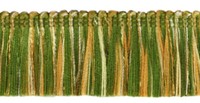 "5 Yard Packung Noblesse DecoPro Pinsel Quastenband Green Lt Gold White 1 3/4\""