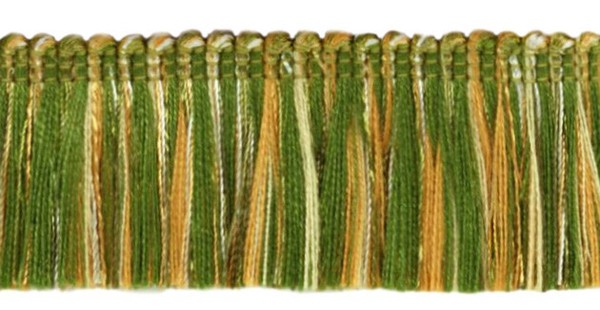 "5 Yard Packung Noblesse DecoPro Pinsel Quastenband Green Lt Gold White 1 3/4\""-image