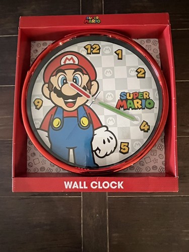 Nintendo Super Mario Brothers Bros 12" Analog Collectable Wall Clock Display ๐ - Picture 9 of 9