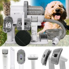 Pet Grooming Kit Professional Vacuum Clipper Trimmer Brush 7 in 1 Tool Set 65dB