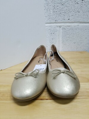 Cat & Jack American Stacy Ballet Flats Girls Size 4 -  Rose Gold