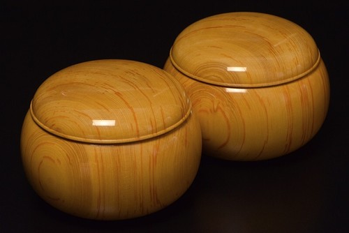 Go Bowls size37 made of Hon-Kaya wood (Torreya nucifera wood) Go game from Japan - Picture 2 of 2