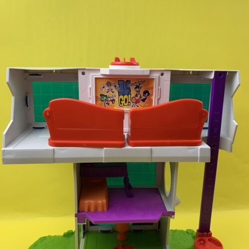FISHER PRICE IMAGINEXT DC GO TEEN TITANS GO! T TOWER HOUSE PLAYSET FIGURES LOT - Picture 14 of 24