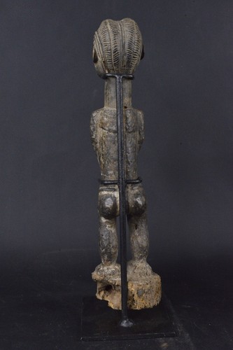 Statue africaine "épouse de l'au-delà" baoulé de Côte d'Ivoire CI001 - Imagen 10 de 12