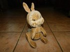 Rare Antique Disney Prod. Thumper Plush Bunny Toy By Character Novelty Co