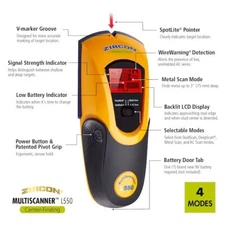 ZIRCON MultiScanner L550 Center Finding Wall Scanner with AC & Metal Scan