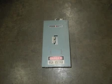 GE TE100S NEMA 1 Circuit Breaker Enclosure w/ 100A 3p 600V TED Breaker Max Used