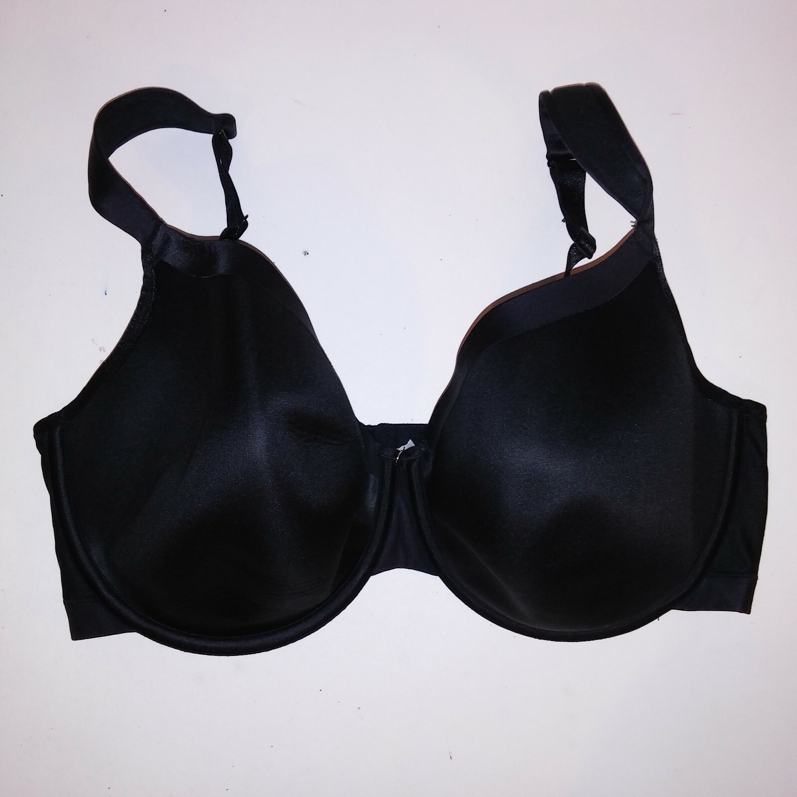 Cacique Bra 38F Solid Black Lightly Lined Cups Un… - image 1