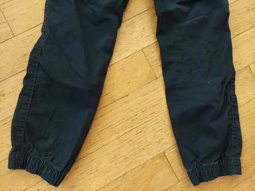 GAP Kids Boys Medium Navy Blue Chino Jogger Pants Drawstring Elastic waist ankle - Picture 7 of 12