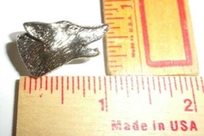 Howling Wolf head pin vintage collectible old biker vest pinback