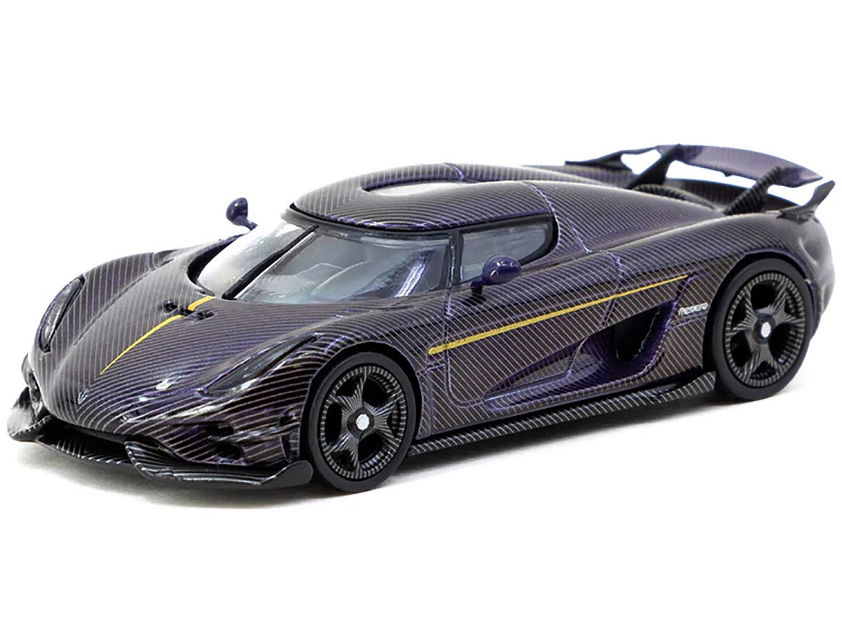 Koenigsegg Regera Purple Carbon Fiber with Gold Stripes