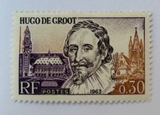 Timbre France Hugo de Groot, homme d'État néerlandais 1386 1963 Neuf luxe