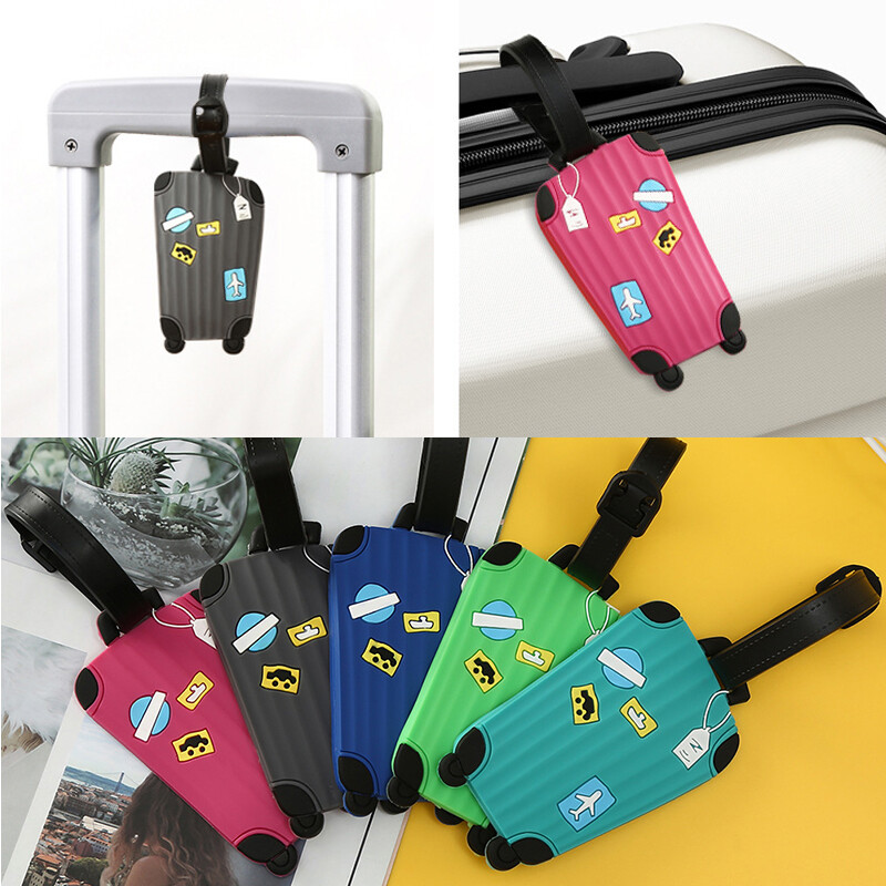 Cartoon Luggage Tag ID Holder for Suitcases & Baggage Portable Travel Label  -image